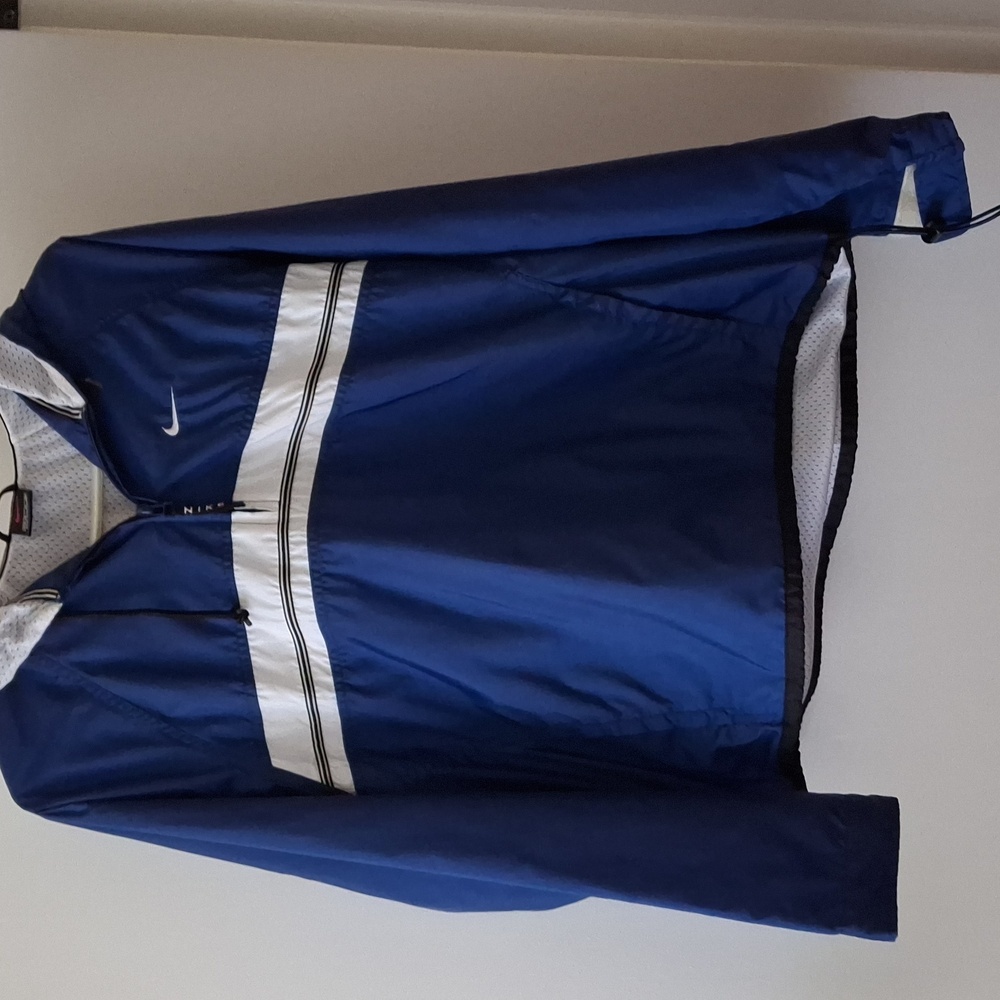 Nike Blue and White Women's Jacket